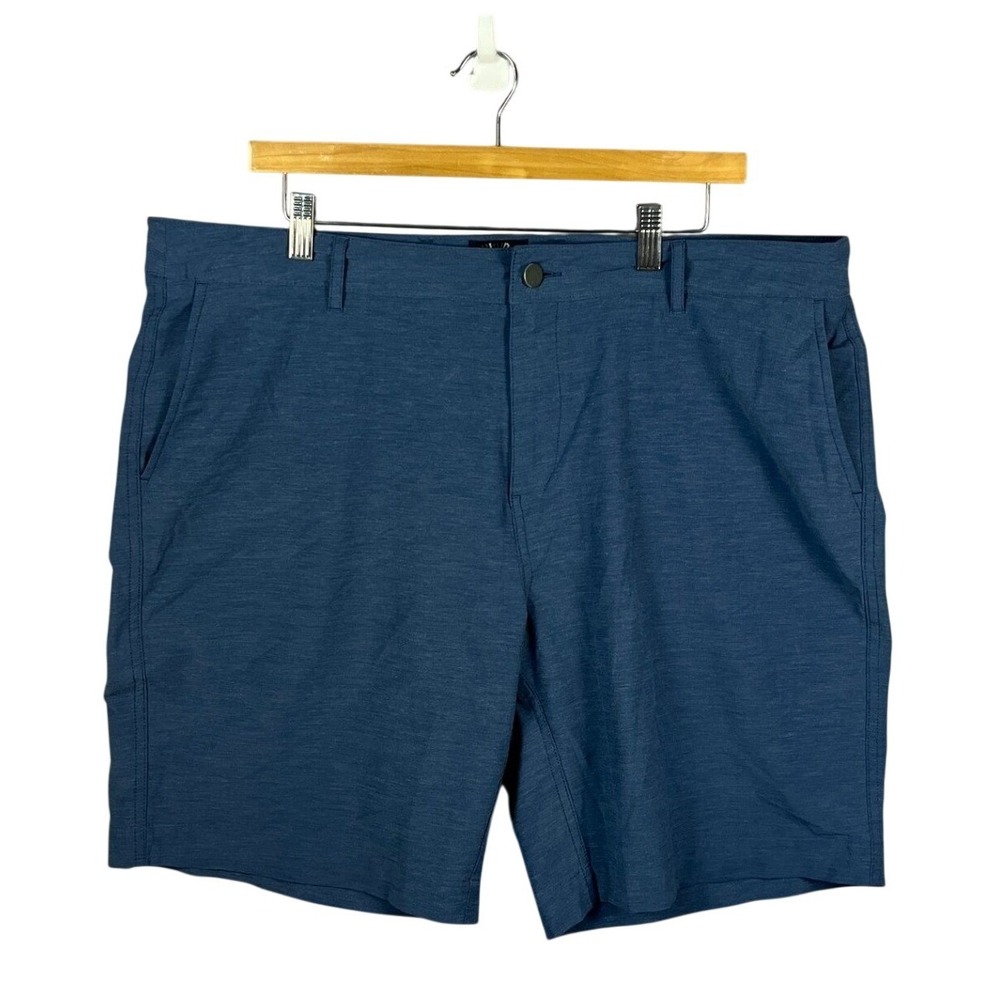Faherty All Day Shorts Mens 38 Blue Drawstring Casual Walking Golf
